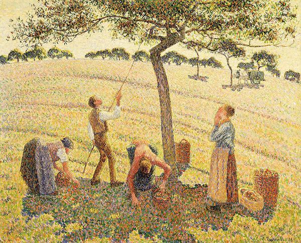 Camille Pissarro Apfelernte in Eragny France oil painting art